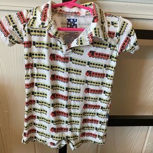 Kickee Pants Short Sleeve Polo Romper | Size: 3-6 Months